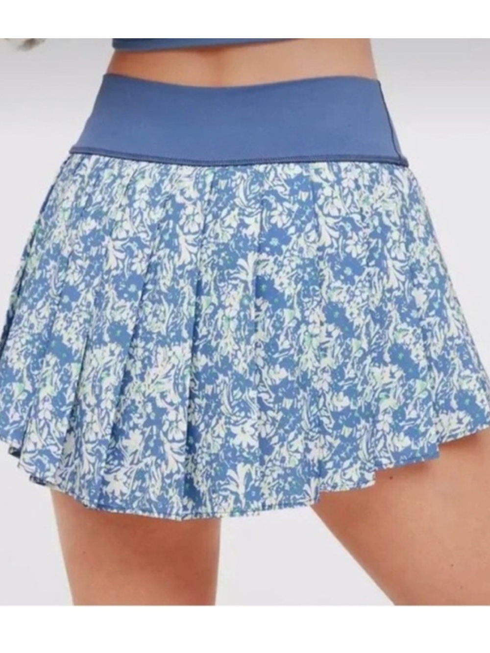 Aerie OFFLINE Floral Blue Skirt size XL